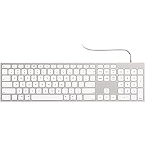 Wired Keyboard for Apple Mac OS,Plug-N-Play, Chic-and-Sleek All